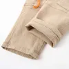 Bébé long Cargo pantalon printemps automne vêtements pour enfants enfants grande poche adolescents décontracté pantalon ample avec ceinture pour garçons 210529