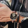 Reloj Mecánico Totalmente Automático Fuerzas Especiales Cinturón de Cuero Ahuecado Moda Tendencia Relojes de Pulsera Impermeables