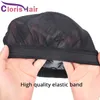 5 pcs / lote respirável malha cúpula tampas para perucas bege preto fazendo glúel spandex peruca cap cabelo tecelagem líquida com bandas elásticas