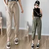 Décontracté Cargo Streetwear mode taille haute solide ample Harem pantalon crayon pantalon printemps été femmes 7174 50 210417