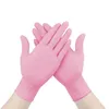 Gants jetables Nitrile 50 100pcs rose jetable qualité étanche allergie travail sécurité jardinage Black299k