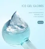 2PC Set Facial Cold Globes Skincare Tools Ice Face Roller Massager Beauty Cooling Globe Balls For Neck Eyes Tighten Skin