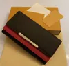 Designers quentes carteiras originais Bolsas de bolsas Moda de couro longa carteira longa cl￡ssica estampa marrom com z￭per de bolso de bolso de bolsa de bolsa de bolsa de bolsa 021