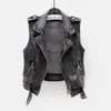 gilet de motard en denim noir