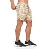 Hommes 2 en 1 Shorts à séchage rapide Gyms Fitness Jogger Casual Entraînement Pantalon court Bas 2021 Summer Beach Pantalon de survêtement de mollet pour hommes