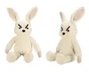 Poupée animal de compagnie mignonne Kawaii pour enfant, lapin de dessin animé 3D, rembourrage en coton, jouets en peluche, marionnettes, ornements, décoration, cadeaux d'anniversaire pour enfants