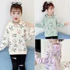 Herfst mode tiener sweatshirts meisjes cartoon konijn hoodies voor kinderen katoen lange mouw schattige hoodie peuter meisje kleding 210622