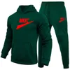 Erkek Marka Baskı Trailtsits Hoodie ve Pants Suit Sportswear Sıradan İki Parça Setleri Erkek Spor Jogging Suit Sonbahar Kış S-3XL