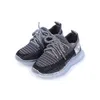 New Children Mesh Boys Girls Lace up Sport Running Shoes Baby Lights Casual Sneakers Toddler Kids LED Sneakers