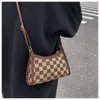 Evening Bags 2021 Chessboard Grid Women's Bag Mobile Phone Female Underarm Handbag Fashion Large Capacity Crossbody