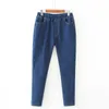 High Waist Vintage Skinny Jeans Women Large Size S-6XL Stretch Casual Denim Pants Female Elastic Wais Street Trousers 210922