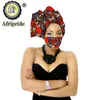 Abbigliamento etnico Copricapo africano In Accessori per capelli da donna Sciarpa Testa Turbante Cappello da donna Maschera con stampa abbinata S20H020