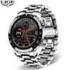 2021 NOWOŚĆ SMART WATCH MĘŻCZYZN Pełny dotyk Sports Fitness Watch IP67 Waterproof Bluetooth dla Android iOS Smartwatch Mens3944984