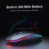 Wireless Mice Bluetooth RGB Rechargeable Wireless Computer Silent LED Backlit Ergonomic Gaming For Laptop PC191S