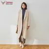 Cappotto da donna lungo in lana donna autunno inverno moda sciolto dritto semplice vento lana double face 210930
