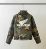 Rhude Jackets Men Women Stitching Streetwear Bomber Camouflage Windbreaker Raiow Coat ArmyXS4A