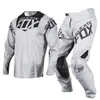 Hassas Fox MX 360 Kila Jersey Pants Motokros Kir Bisiklet MTB ATV Yetişkin Yarış Dişli Seti Siyah7833794