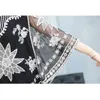 summer women blouses Women shirts Batwing sleeve white embroidery Lace shirt womens tops and 4012 50 210506