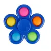 Sensory Fidget Toy Pillners Drukowane Kwiat Bubble Popper Board DNA Rainbow Balls Push Finger Fun Dorosłych Dorosłych Stresowa Relief Pulpit Bubbles G4U12ME