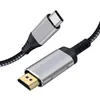 USB 3 1 Tipo C a HDMI 2 0 Cabo 3 6 16 5ft 4k 60Hz Video Converter Cord Adapter Compatível com Mac- Book Samsung Galaxy S9 S8 2544