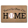 Funny Welcome Door Mat There039s No Place Like Home Doormat Baseball Plate Mats AntiSlip Decor Gi Carpets4407327