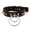 KMvexo Punk Spike Metal Collar Girls Leather Harness Choker Halsband för Kvinnor Party Club Chocker Gothic Smycken Harajuku 2021