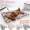 Dog Houses Pet Sleeping Mat Warm Dog Bed Soft Fleece Blanket Cat Litter Puppy Sleep Lovely Mattress Cushion for Small Large Dogs