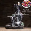 Lampade profumate Montagne Fiume Cascata Bruciatore di incenso Fontana Riflusso Aroma Fumo Porta incensiere Ufficio Casa Artigianato unico + 20 coni