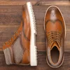 Мужские кожаные ботинки размером 8-12 мода комфортабельно 2022 кожаные ботинки для мужчин ботильоны # AL612