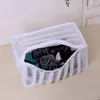 Biała wyściełana torba do mycia netto do ochrony trenerów i butów w workach do suszonej pralki