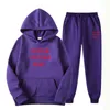 Anpassade män Kvinnor Tracksuit 2 Pieces Suits Hoodies Jogger Vinter Sportkläder Satser Hooded Pants Hip Hop Sports Herrkläder G1222