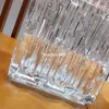 Creative fashion rectangular crystal vase high-end home decoration