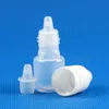 100 szt 2ml plastikowe butelki kroplomierza sabotażowy odporny na edivence LDPE Dispense Ciecze kropla Eye Oil E Cig Vapor Vape Sok 2 ml