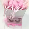 Full Strip Falsche Wimpern Sibirische handgefertigte 3D lange einzelne Wimpern Nerzwimpern Verlängerung Make-up Wimpernbürste Pinzette Lockenwickler