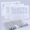 Qualità 10 pz / set Punte per unghie in ceramica Pulizia della cuticola Diamante Lucidatura elettrica Punta per trapano per unghie Set Fresa Pedicure Strumento per manicure