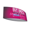 Advertising Display 10ft(CL)/2.75ft*4ft(H) Leaf / Football Shaped Hanging Banner with Strong Aluminum Frame Tension Fabric Print Graphic Portable Bag