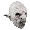 Máscaras de terror de duendes de látex para fiesta de Halloween con pendientes, máscara aterradora para hombres, accesorios para disfraz de Cosplay