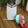 DIY 350ML Дети Sippy Кубок Кружки 12 унций Сублимация Детская бутылка для воды Отумблен для воды Пустой 316 Нержавеющая Сталь Двойная Настенная Вакуумная Утепленная кружка Чашки