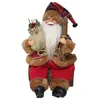 クリスマスサンタクロース人形クリスマスツリー飾りキッドおもちゃホームオフィスクリスマス雰囲気の飾り