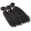 4 Bundles Deal Deep Wave Curly Human Hair Weaves Weft Machine Made Cuticle Aligned No Shedding Tangle Split Ends 10-30inch