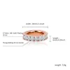 Jinao 2021レディースリングフルアイスアウトマイクロパヴェキュティックジルコニアシンプルな結婚指輪ヒップホップジュエリー