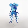 Luminária Luz Moderna Lâmpada Azul Color Pingente Lâmpada Pequena Mão Bonito Chandelier De Vidro Para Bar Luzida Luzes Luzes Criança Sala de estar Arte Decoração