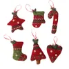 Boże Narodzenie dekoracje xmas drzewa wisiorki kreatywne boże narodzenie pończochy laski ozdoby 6 stylów lla9210