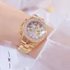 Armbandsur 2022 Luxury Waterproof Relogio Feminino Geneva Fashion Rostfritt stål damer full diamantklockor kvinnor klocka