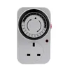 Timers 24 -timmars cyklisk timer Switch Kitchen Outlet Loop Universal Timing Socket Mechanical UK EU US Plug