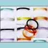 50100Pcs Whole Ring Jewelry Lots Natural Agate Gemstone Mix Colorf Rings Drop Delivery 2021 Three Stone Rux174329242