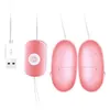 NXY Vibrators Dagens Leyatini USB Dubbelägg Hoppning Kvinnors Onani Device In-Line Vibrationsfrekvensomvandling Massager Vuxen Roliga produkter 0304