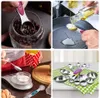 5 / 6 Pcs Magnetic Measuring Spoons Stainless Steel Dual Sided Teaspoon for Sugar Salt Flour Oil Soy Sauce 210615