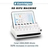 8 Cartucce viso Trattamento lifting SMAS Anti Aging HIFU Machine Salon uso Dispositivo di rimozione delle rughe terapia hifu ultrasuoni facelift dispositivi