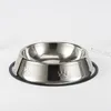 Tigela de estimação em aço inoxidável com pegadas tigelas de cachorro não deslizantes gatos e utensílios de alimentos para cães produtos para animais de estimação